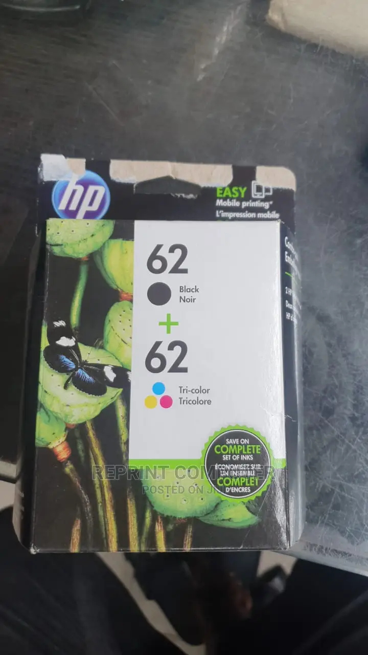 HP 62 2-Pack Black/Tri-Color Original Ink Cartridges