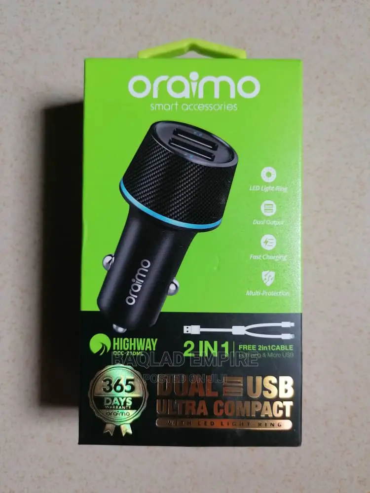 Oraimo Car Charger Oraimo OCC-21DML Black