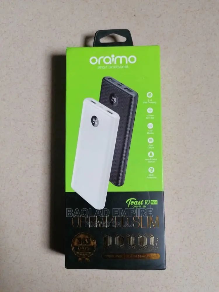 Oraimo 10000mah OPTIMIZED SLIM Power-Bank With LED Light