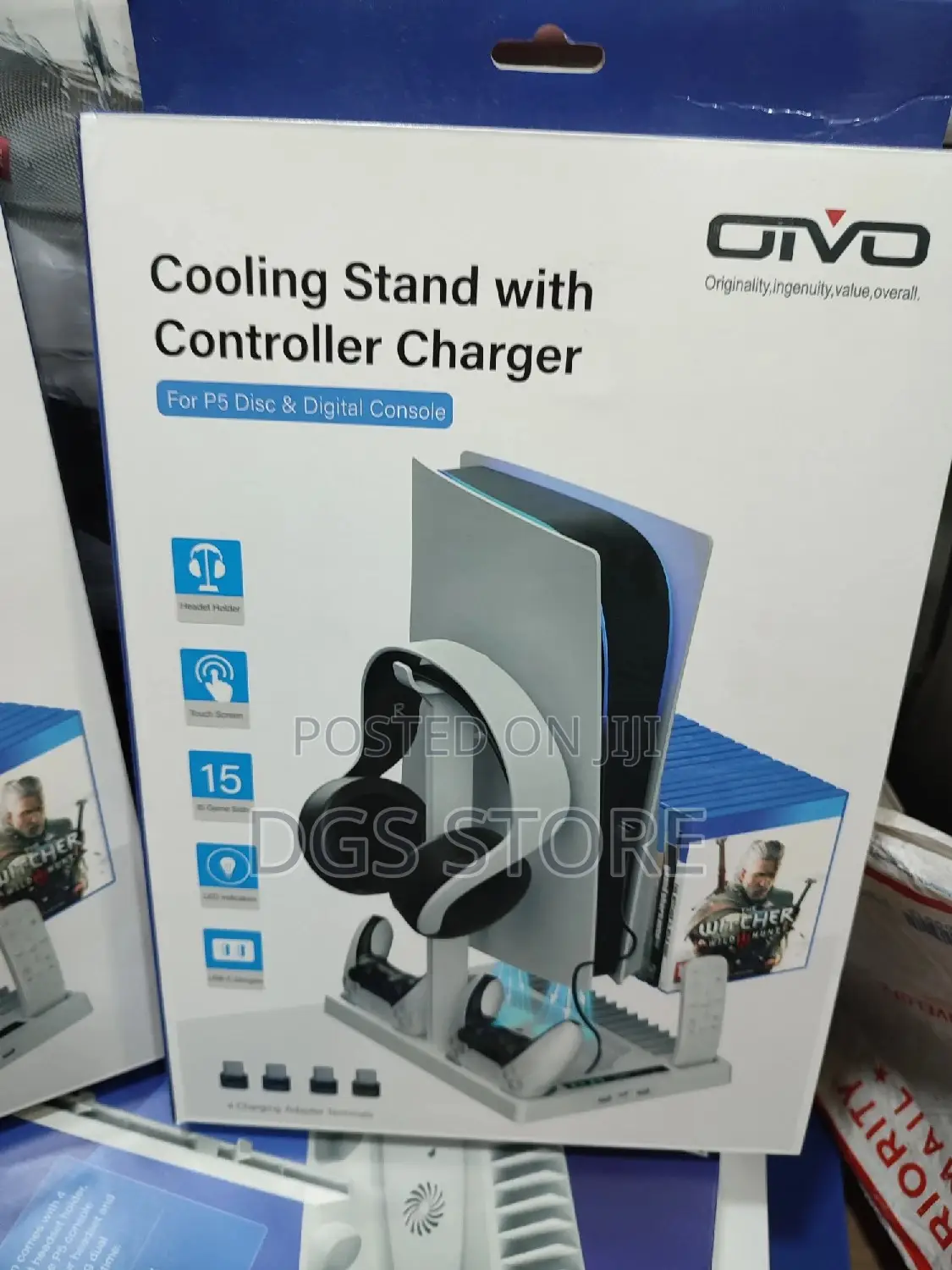 Oivo Cooling Stand for Ps5 With Controller Charger