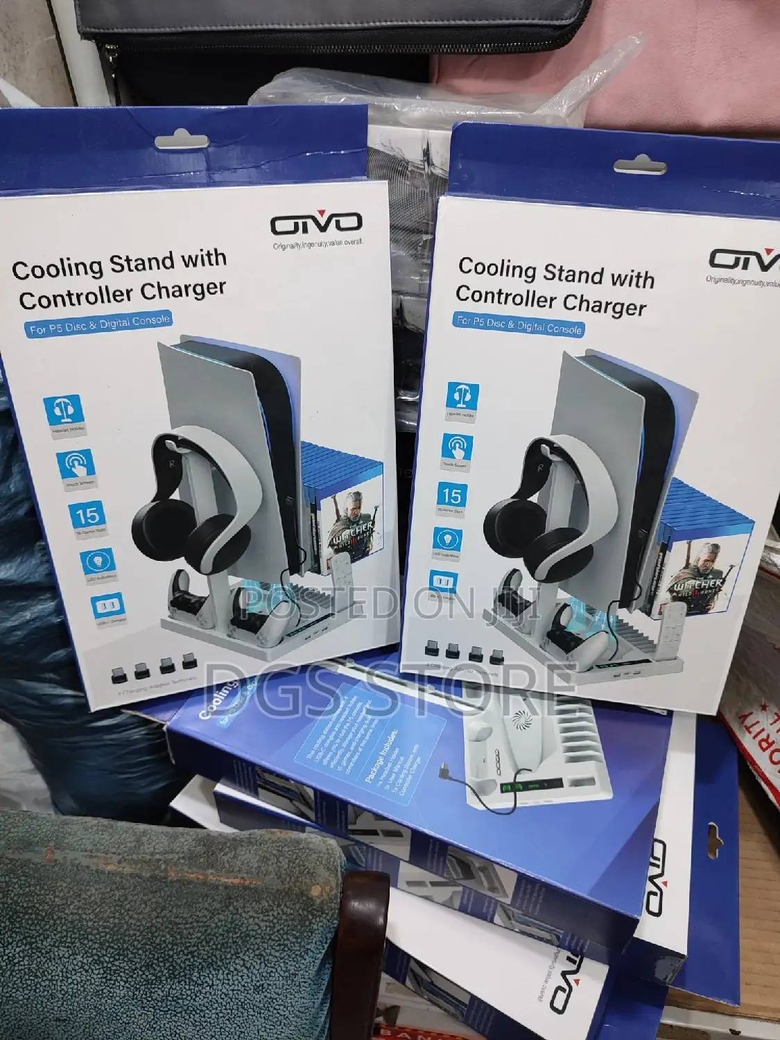 Oivo Cooling Stand for Ps5 With Controller Charger