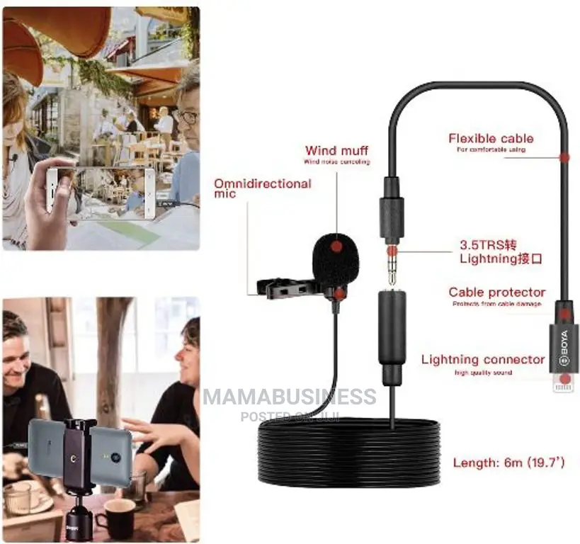 Lavalier Microphone - 3.5 Aux 3.5mm Jack