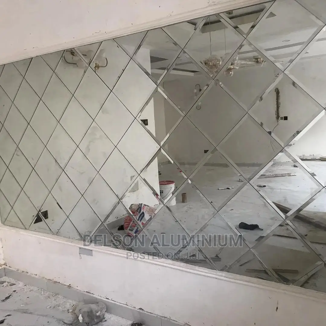 Luxury Beveled Mirror Installation Lagos