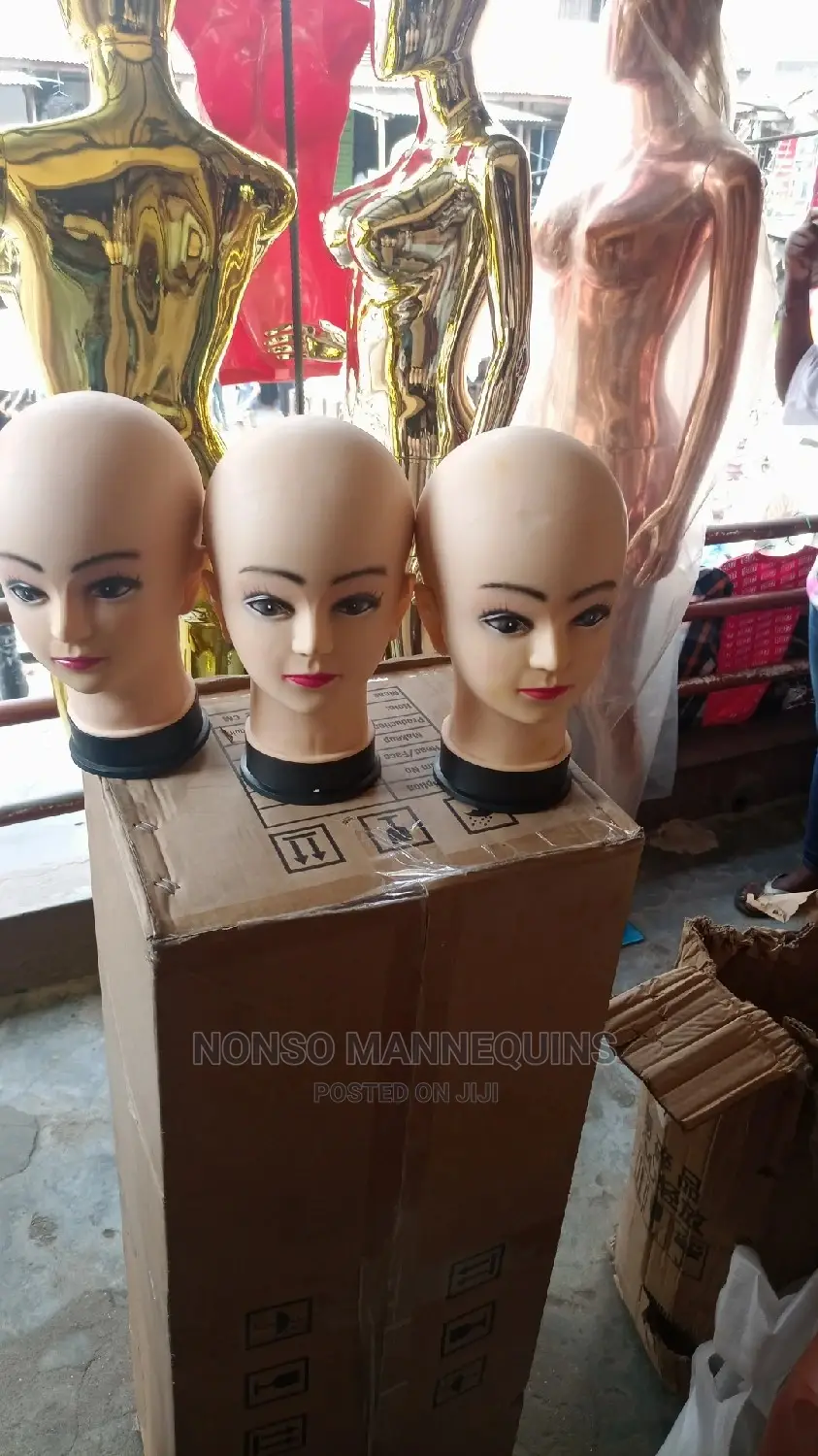 Pinnable Bald Skull Mannequin Head