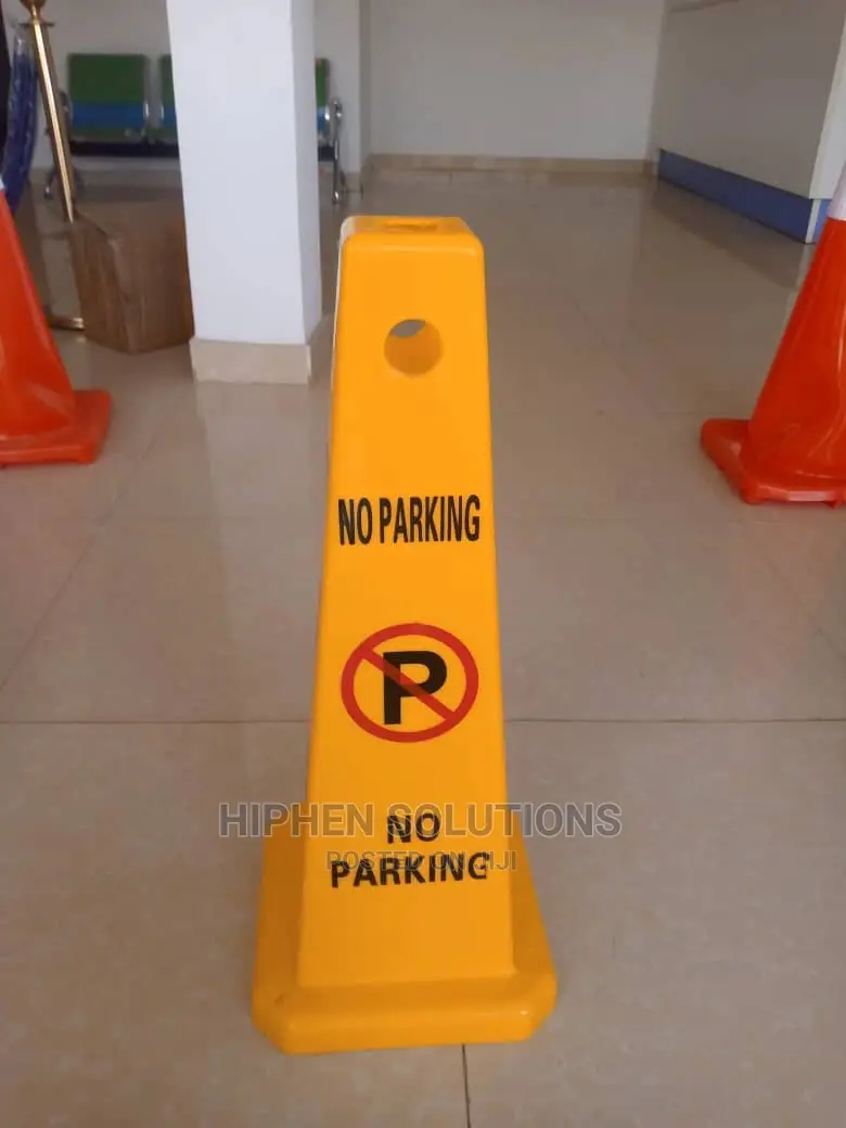 Strong Plastic Warning Traffic Sign