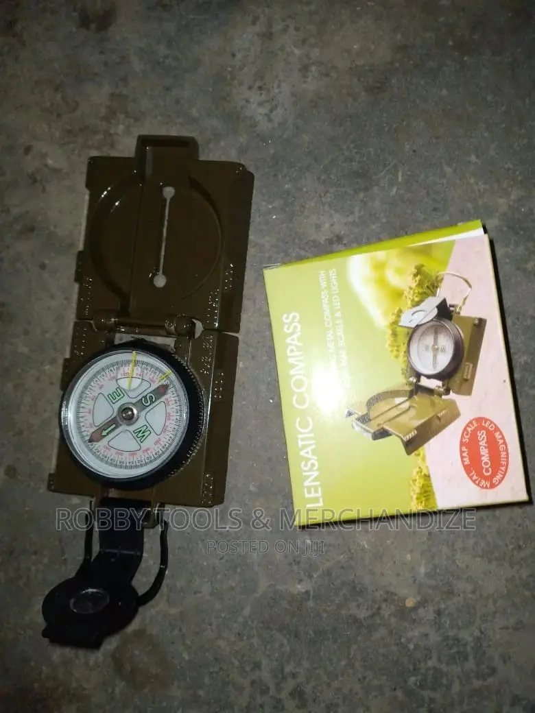 Folding Metal Lensatic Compass