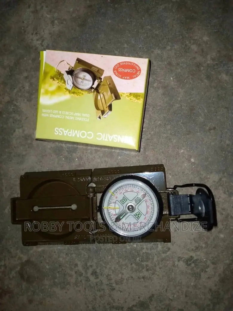 Folding Metal Lensatic Compass