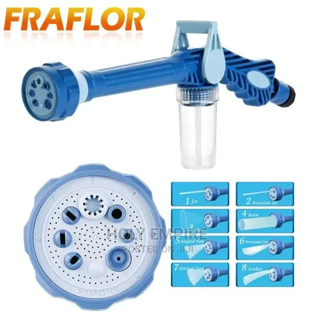 8 in 1 High Pressure Water Gun Car Garden Cleaning Spray Gun