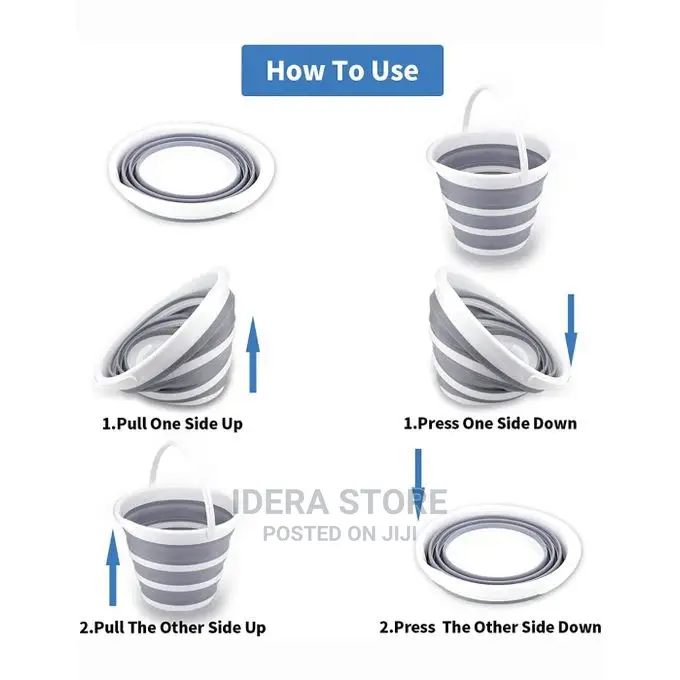 Collapsible Bucket Foldable Portable Bucket Space Saving