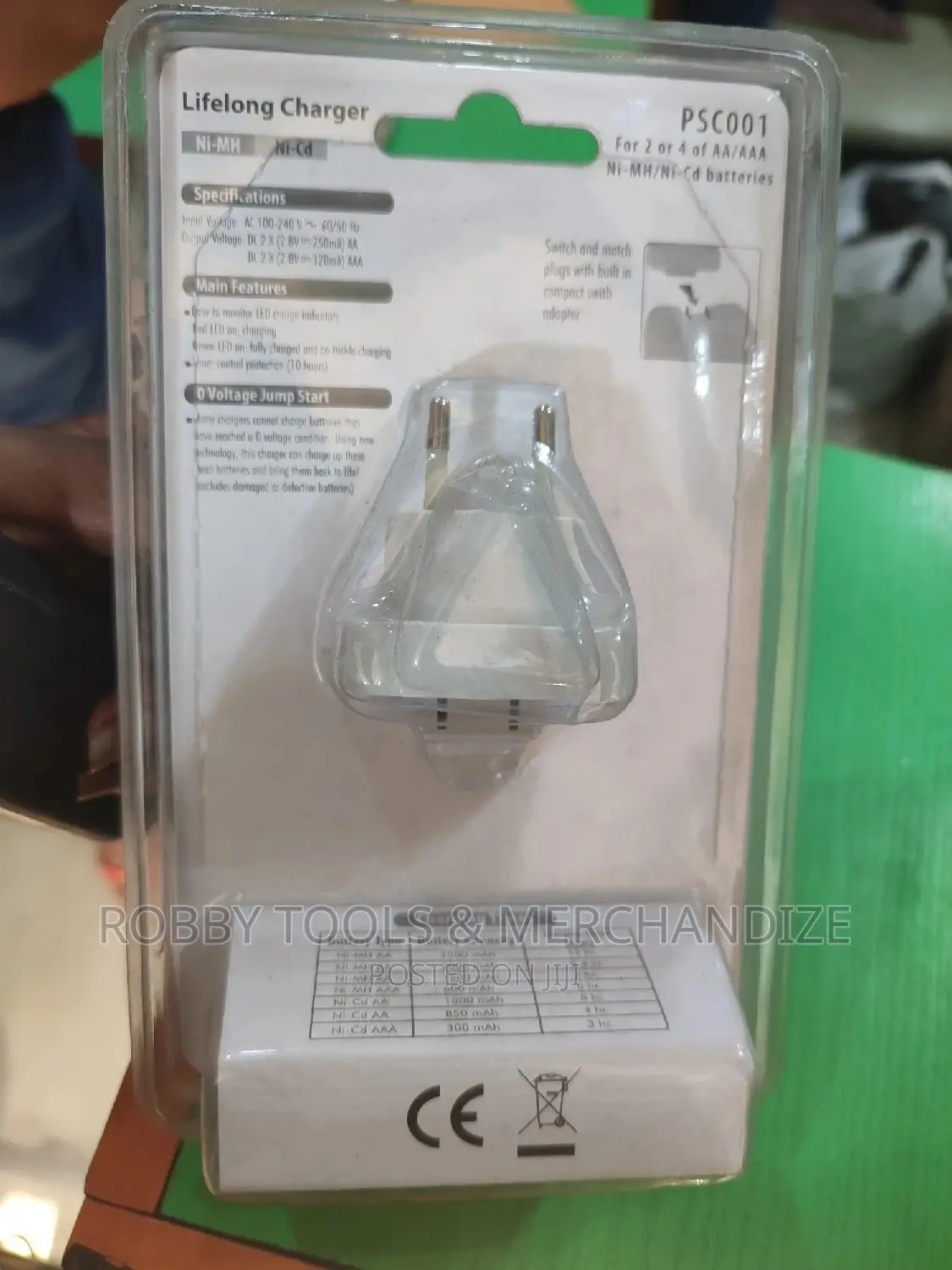 Unomat Life Long Charger 2100mah