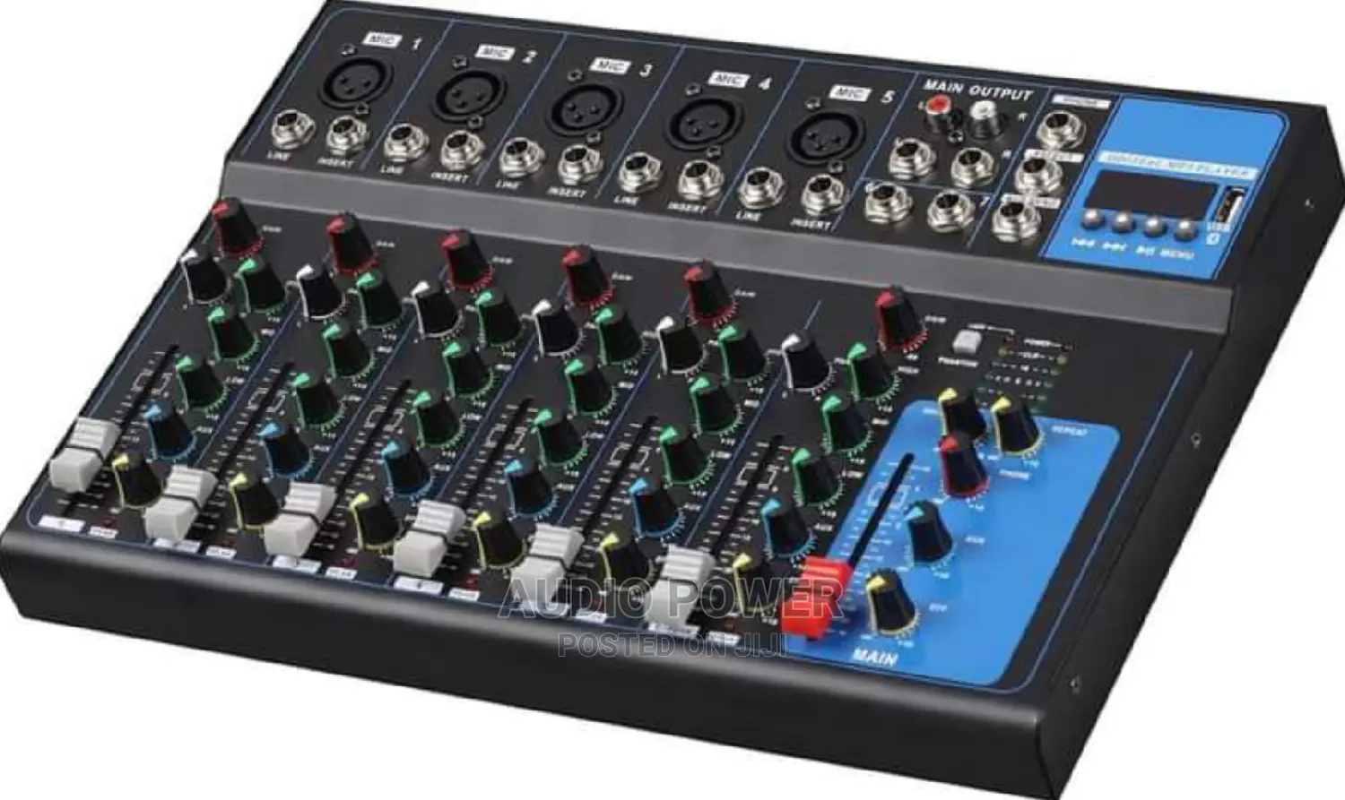F7 Professional 7 Channels Mixer