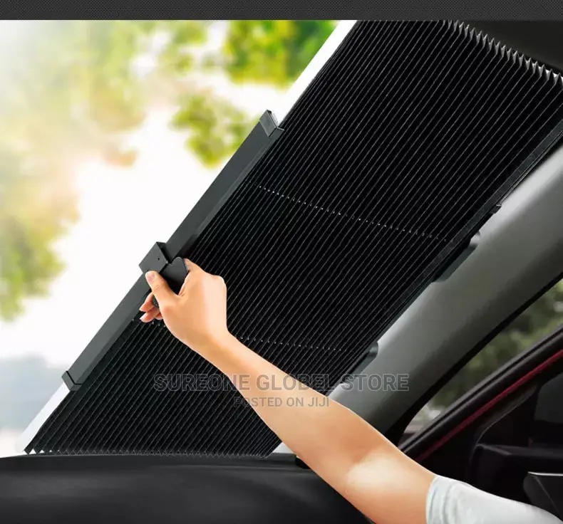 Car Windshield Curtain Retractable Set
