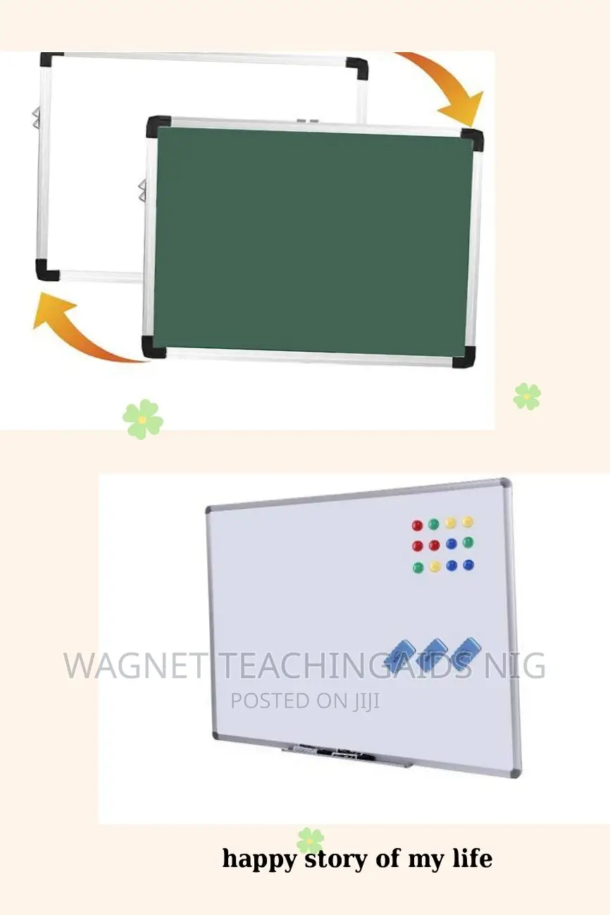 White and Green Imported Magnetic Board