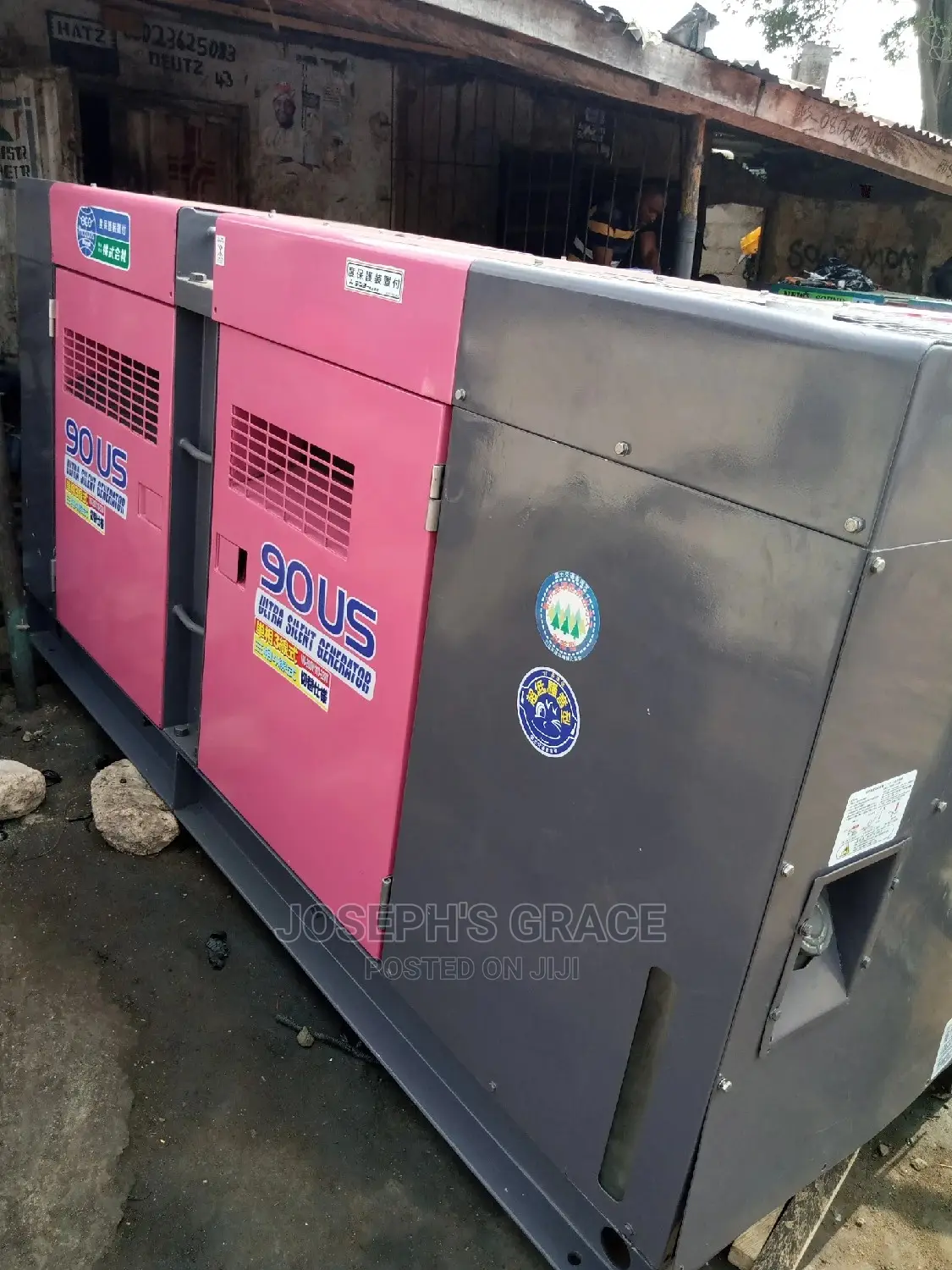 90kva Denyo Sound Proof Generator (Japan) 500 Hours Used.