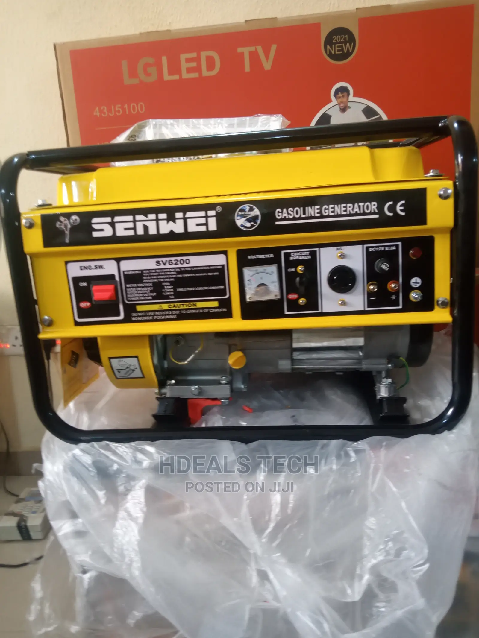 Full Coil 4.5 Kva Senwei Manual Start Generator Sv6200
