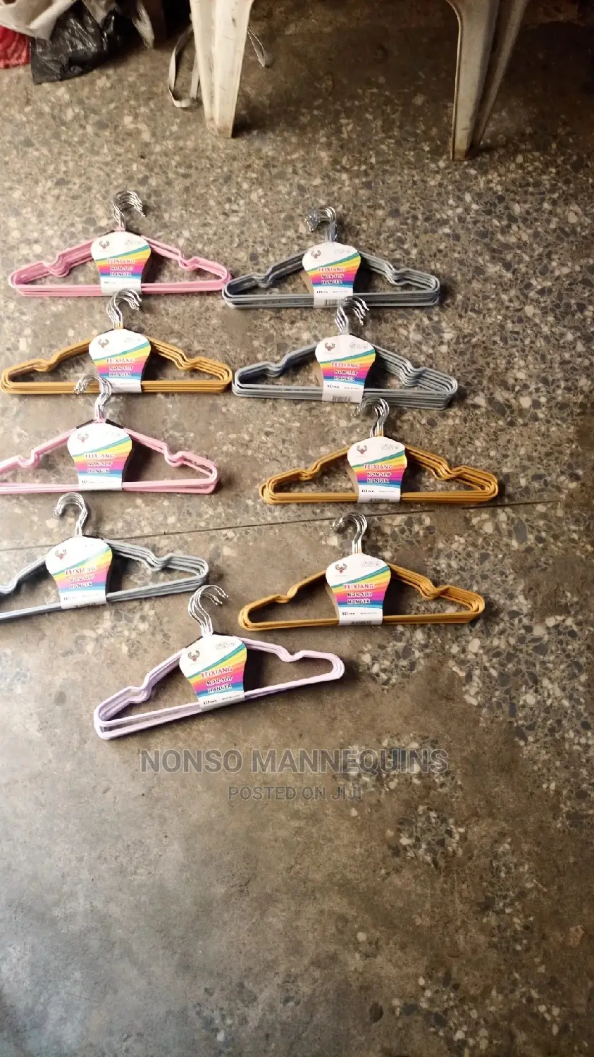 Different Colours Of Adult Coated Clothes Hangers