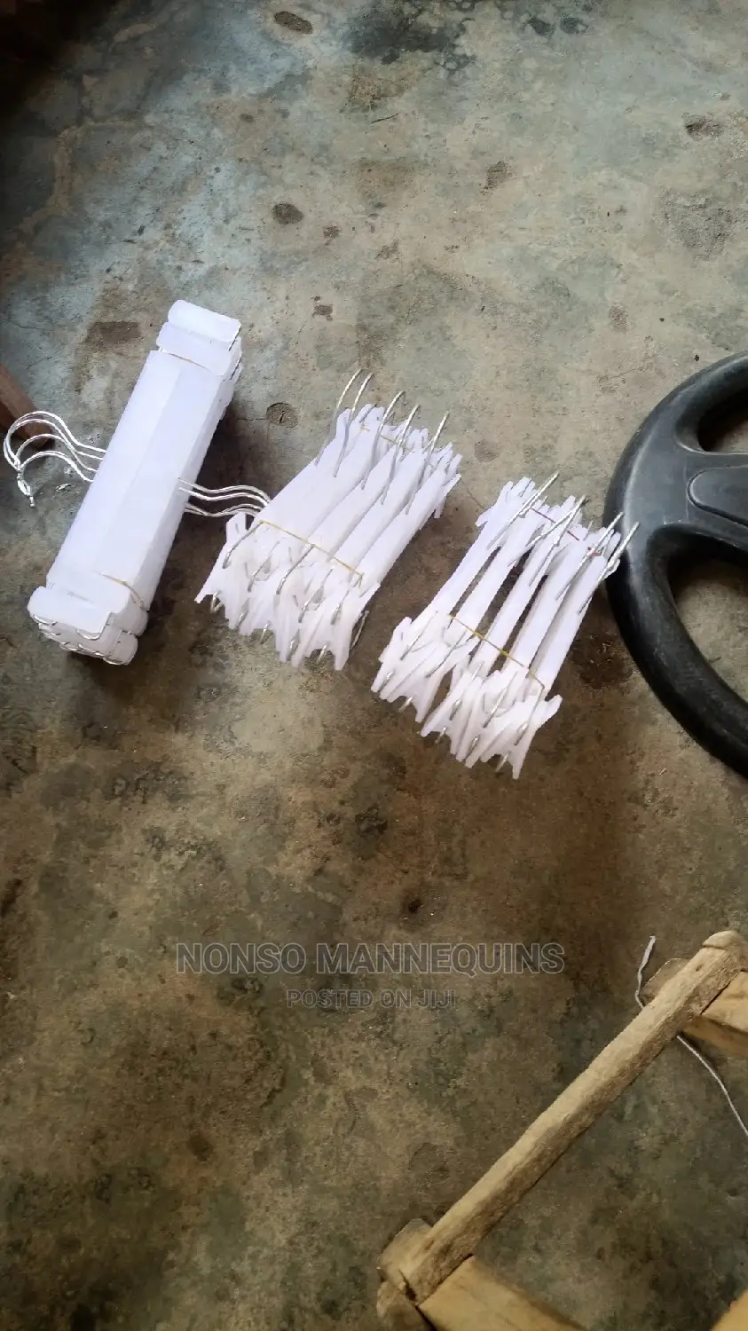 White Clip Clothes Trousers/Skirts Hangers