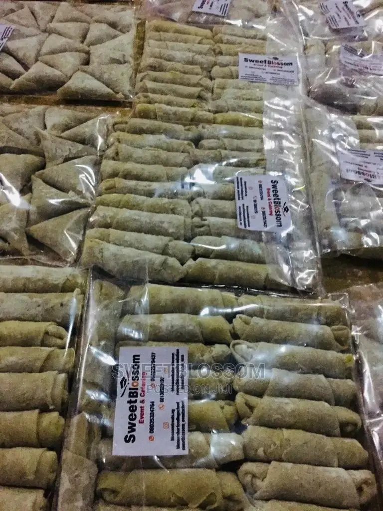 Freshly Made Spring Roll and Samosa