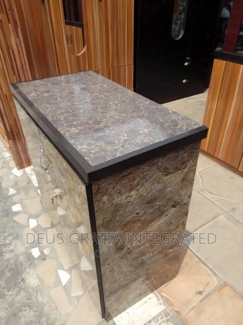 Kitchen Cabinet With Marble Tile