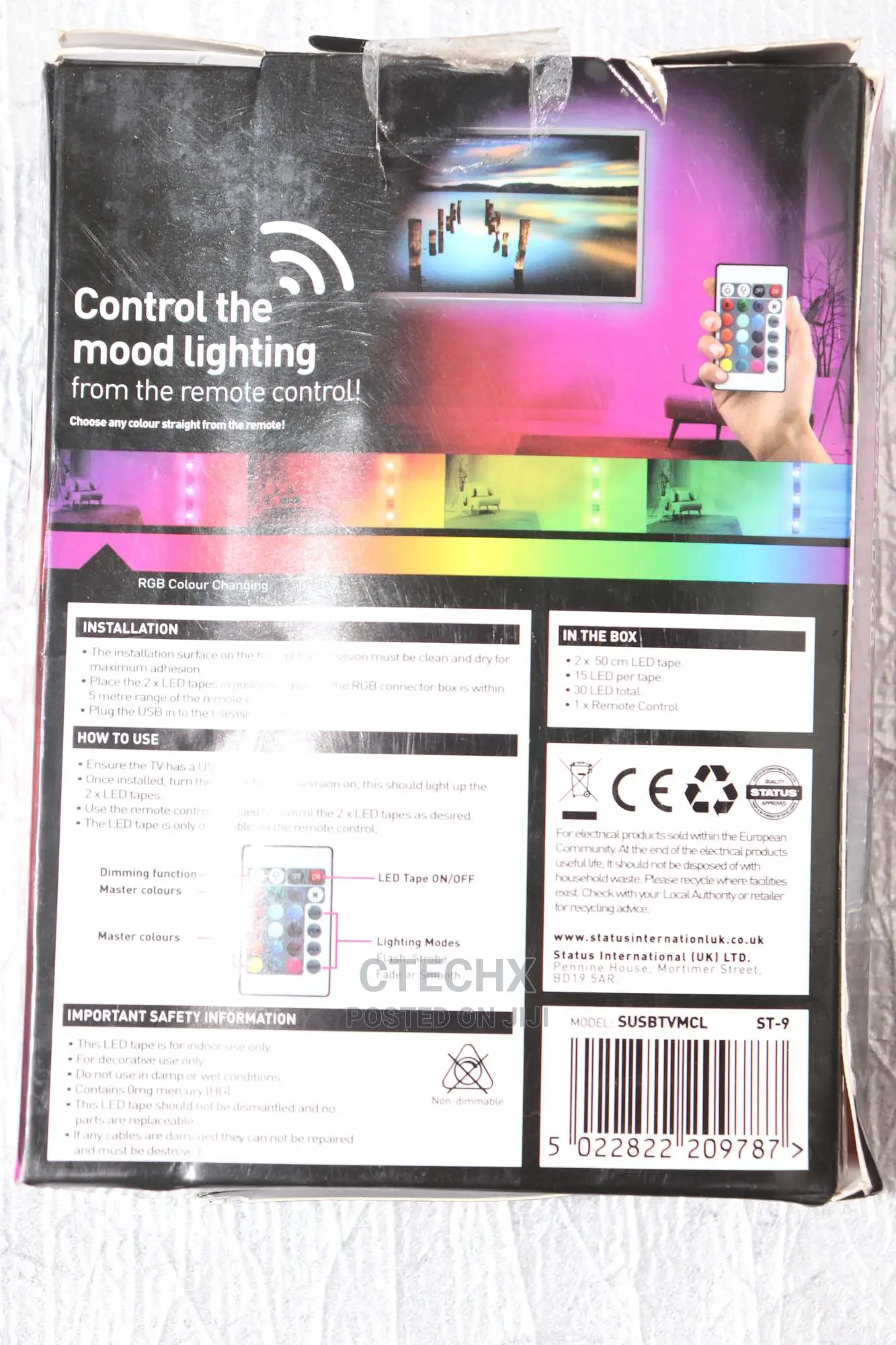 USB TV Backlight LED Strip Lights Kit for 24 to 60 Inches