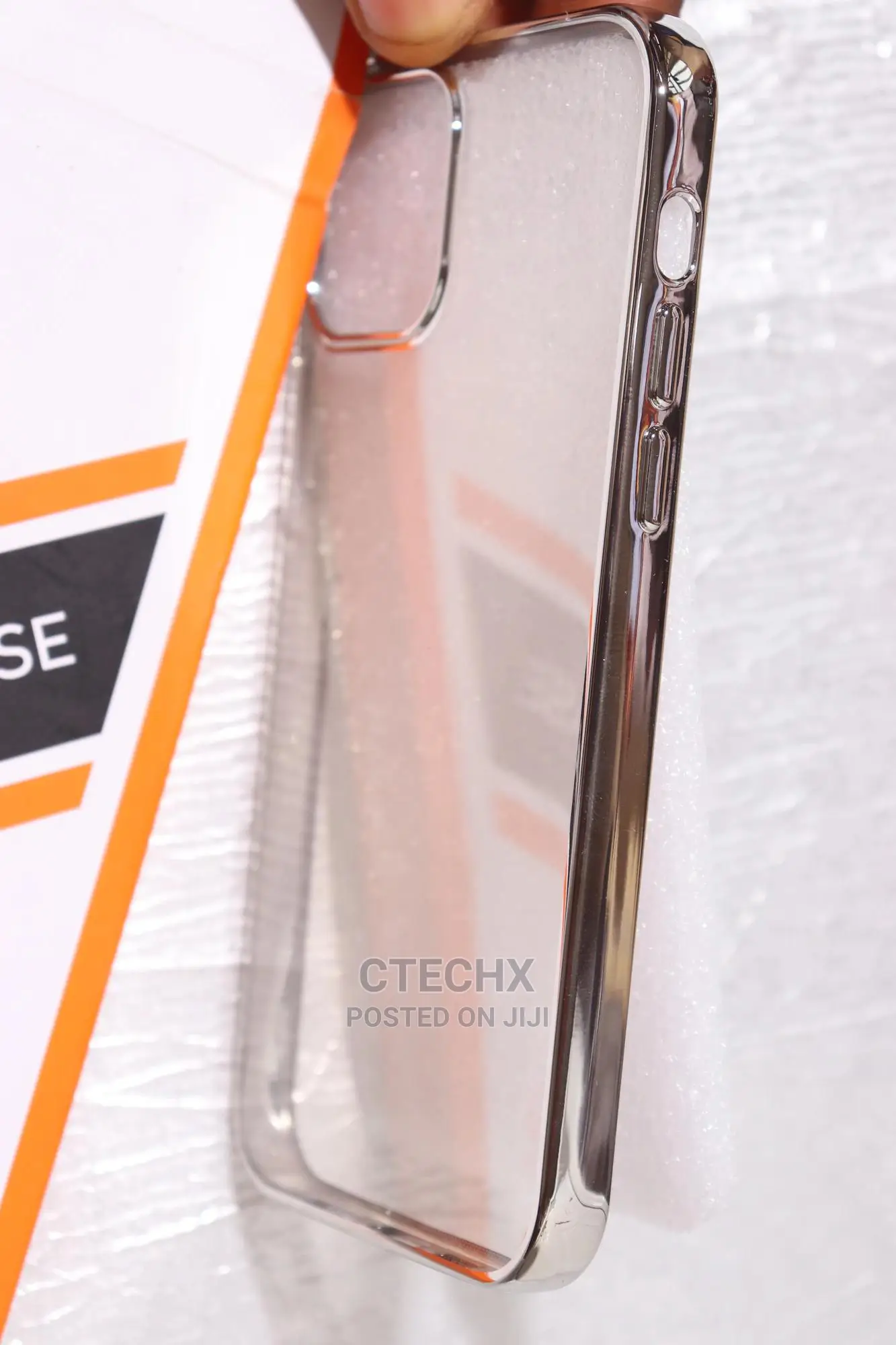 iPhone 12 Pro Clear Case With Silver Trim