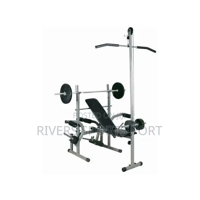 Weight Bench / Bench Press With Lat Pulldown And Chest Fly