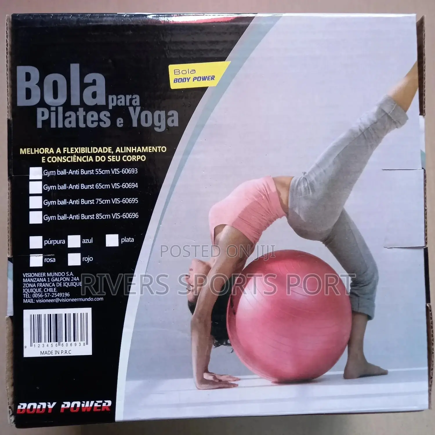 Bodypower Antiburst Fitness/Exercise/Gym/Yoga Ball With Pump