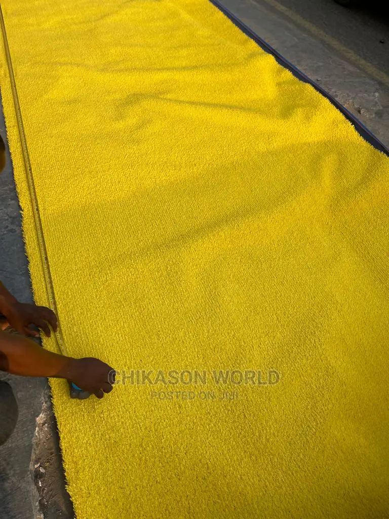 Yellow Synthetic Grass Carpets