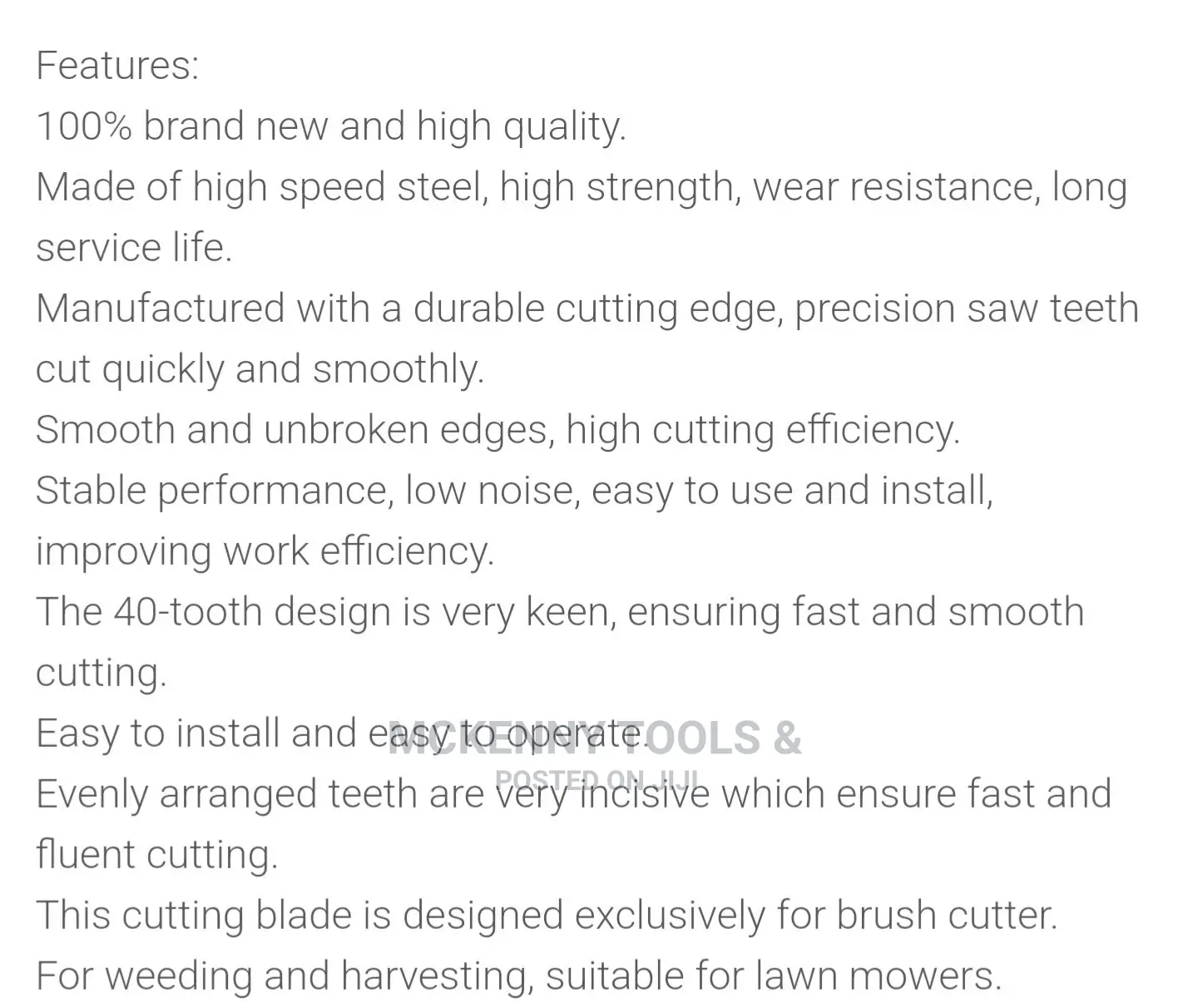 255mm 40t/60t/80t Lawn Mower Blade Brush Grass Cutter Blade