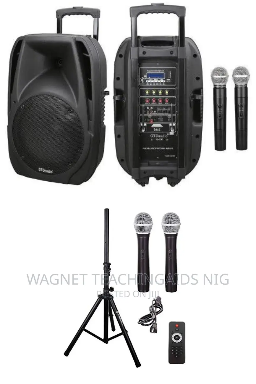 15-Inch Rechargeable Powered PA Speaker