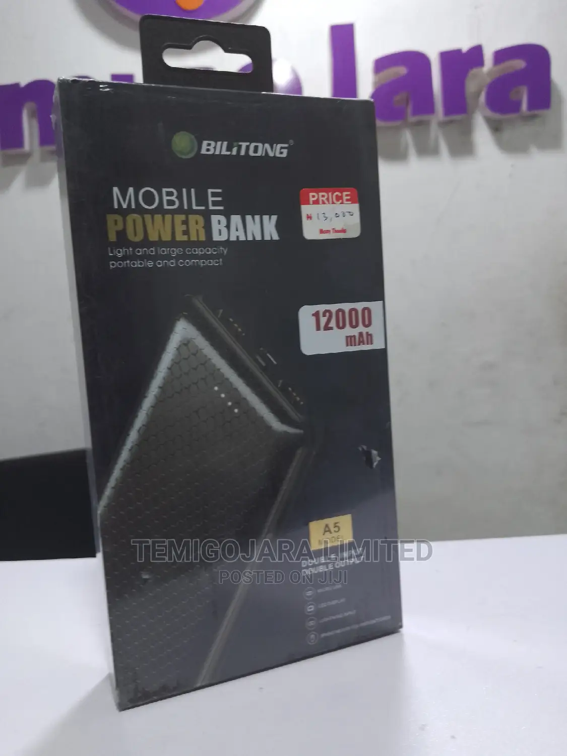 Bilitong A5 12000mah Powerbank