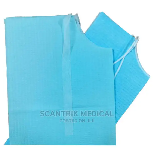 Blue Re-Usable Dental Velcro Bibs