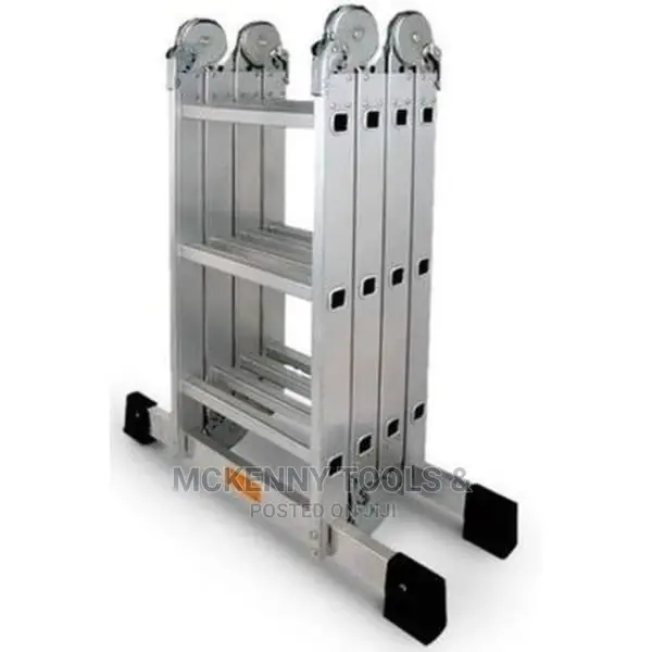 Foldable Multi-Purpose Ladder Aluminium - 4 X 3 12fit