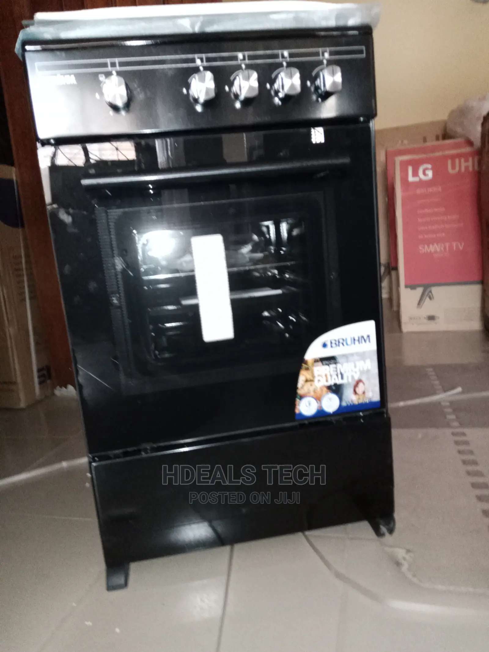 Gas Cooker 3 Gas + 1 Electric Bruhm Cooker With Oven