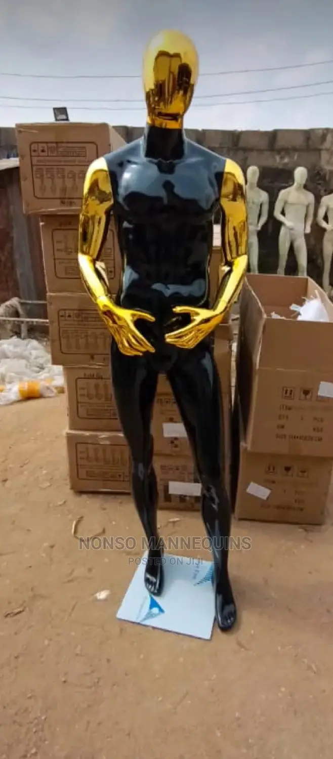 Huge Fibre Male Black and Gold Combo Body Mannequin