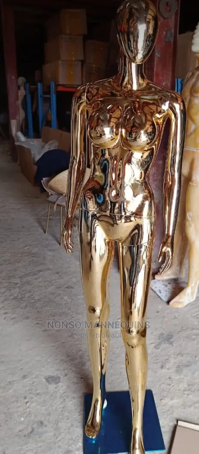 Size 10 Sf Gold Chrome Female Mannequins