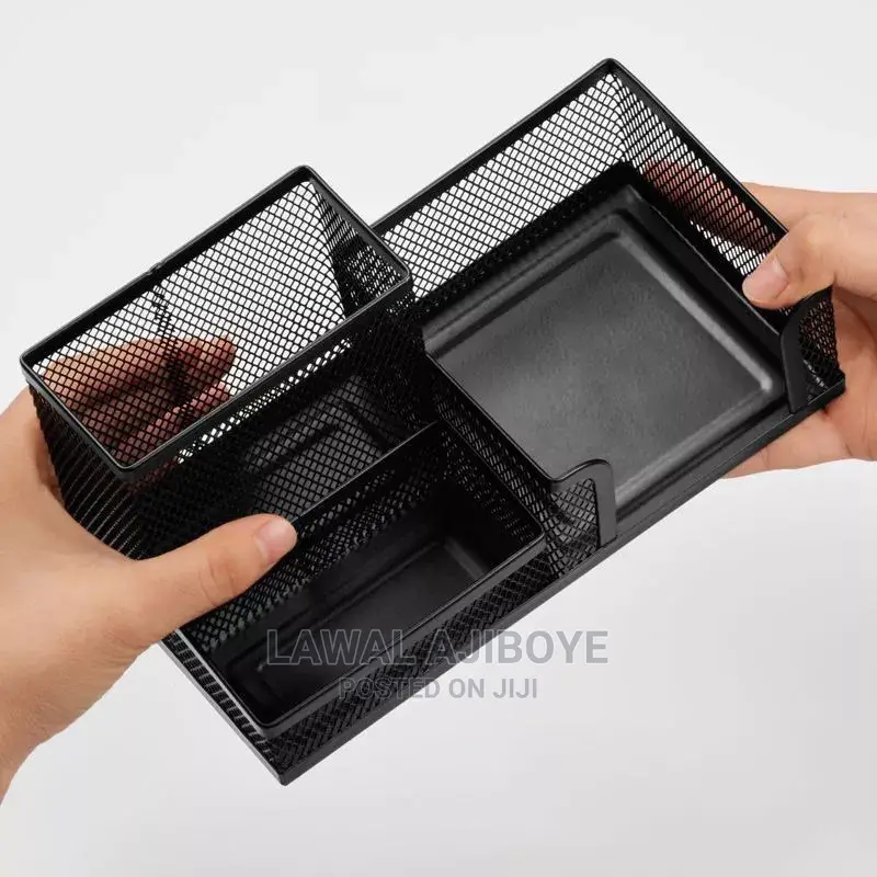 Desk Stationery Organizer Creative Metal Pen Holder Pencil