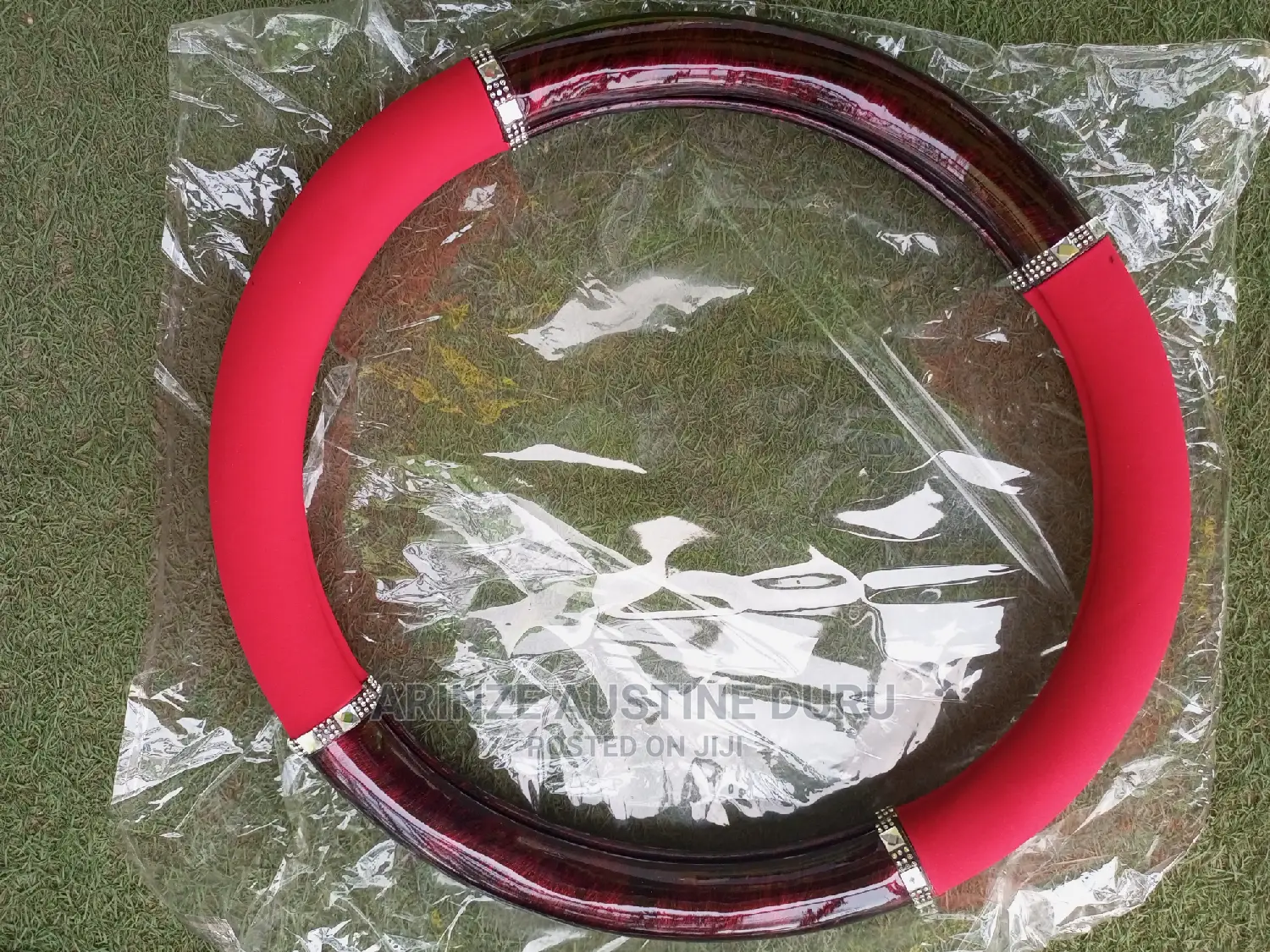 Rhinestone Decor Car Steering Wheel Cover
