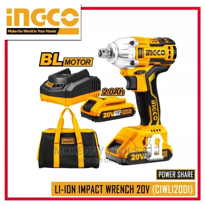 INGCO Li-Ion Impact Wrench 20V (CIWLI2001)