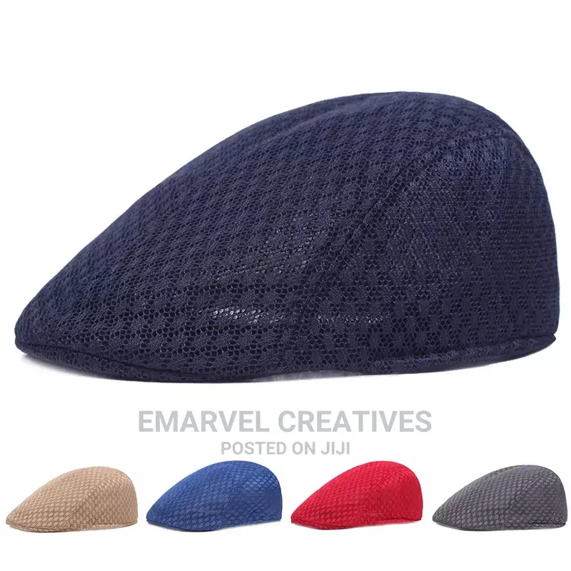 Fashion Solid Color Flat Cap Spring Summer Retro Unisex