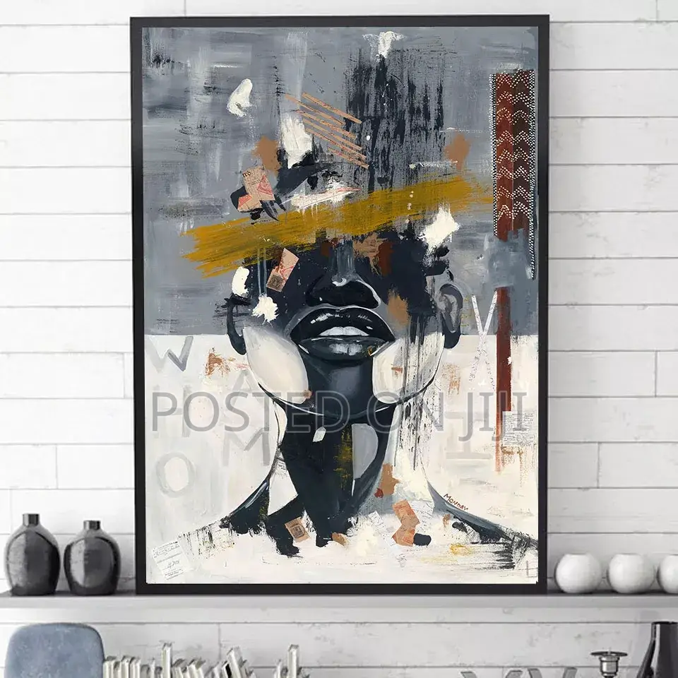 Abstract Woman Face Canvas Print.