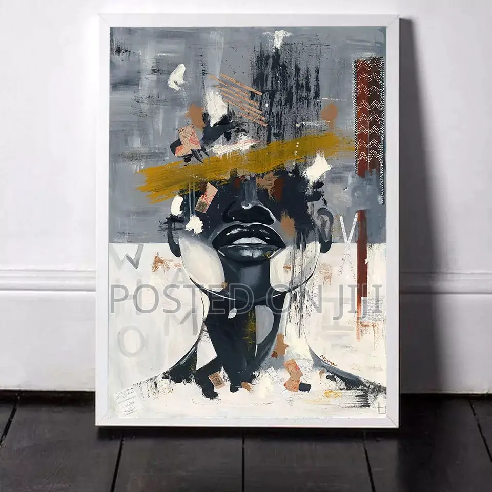 Abstract Woman Face Canvas Print.