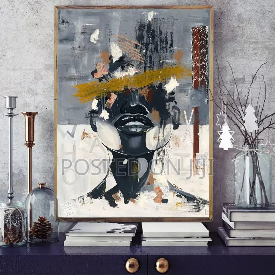 Abstract Woman Face Canvas Print.