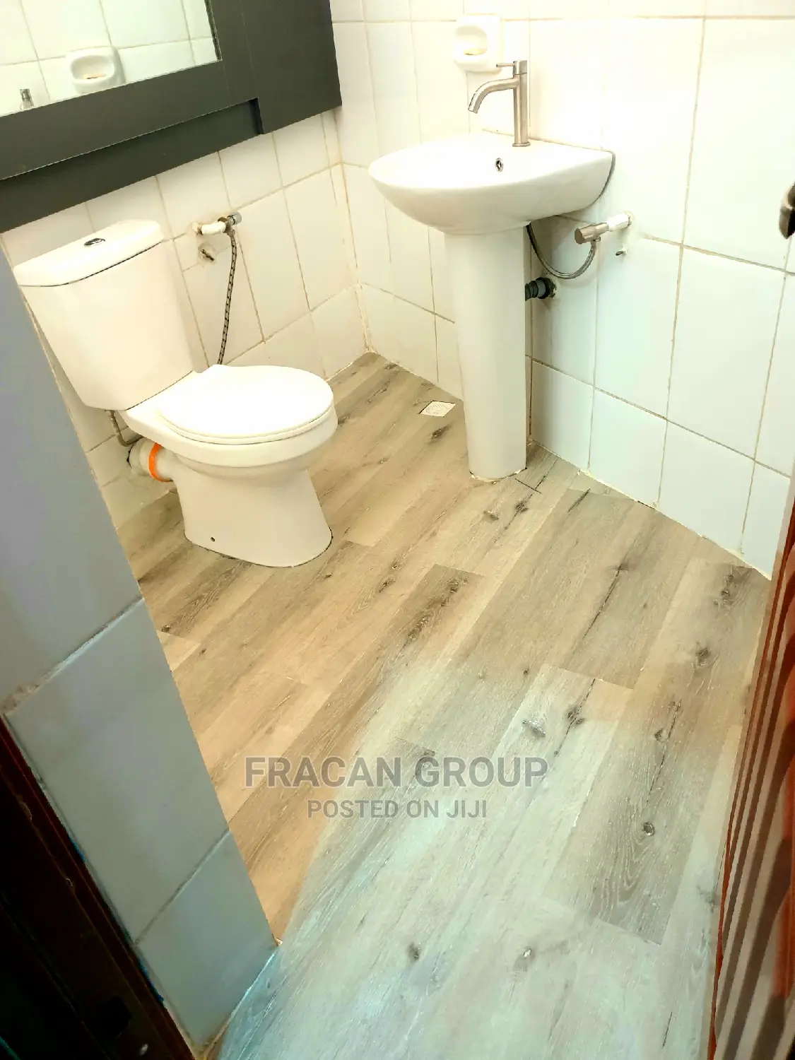 Vinyl Pvc Wood-Like Floor. BEFORE AND AFTER