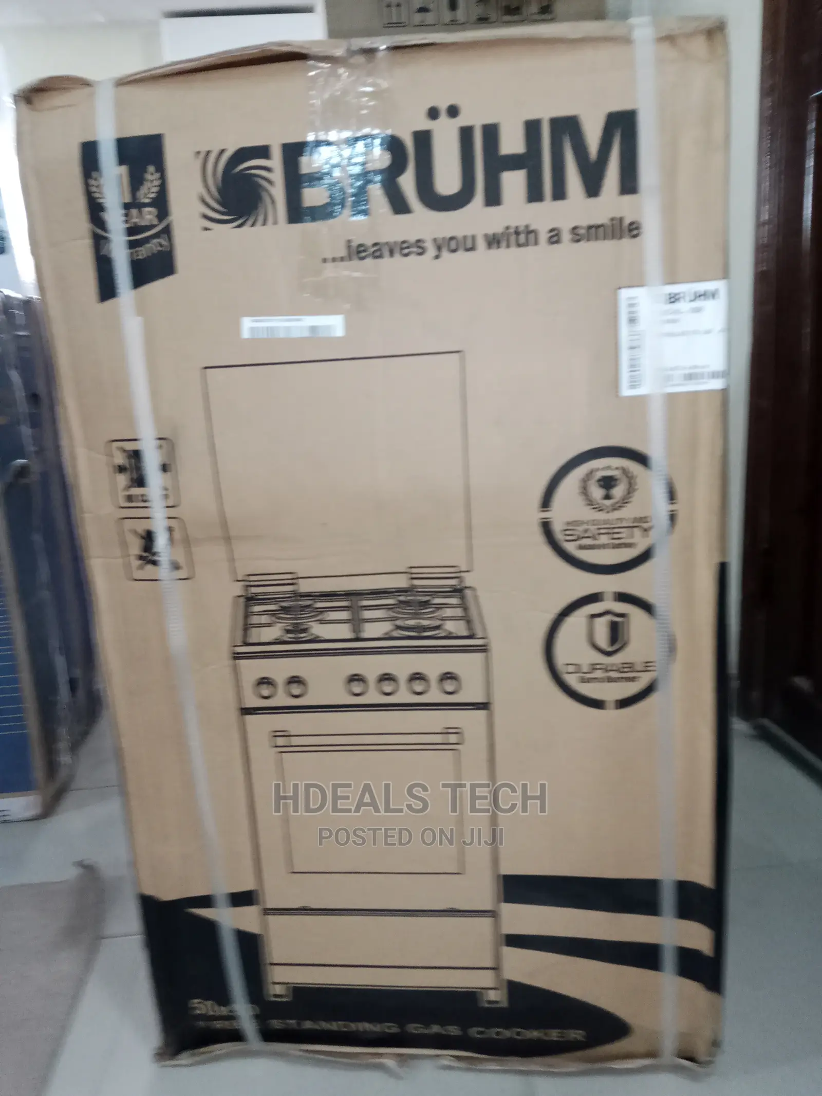 Bruhm 4 Gas Cooker Black Color
