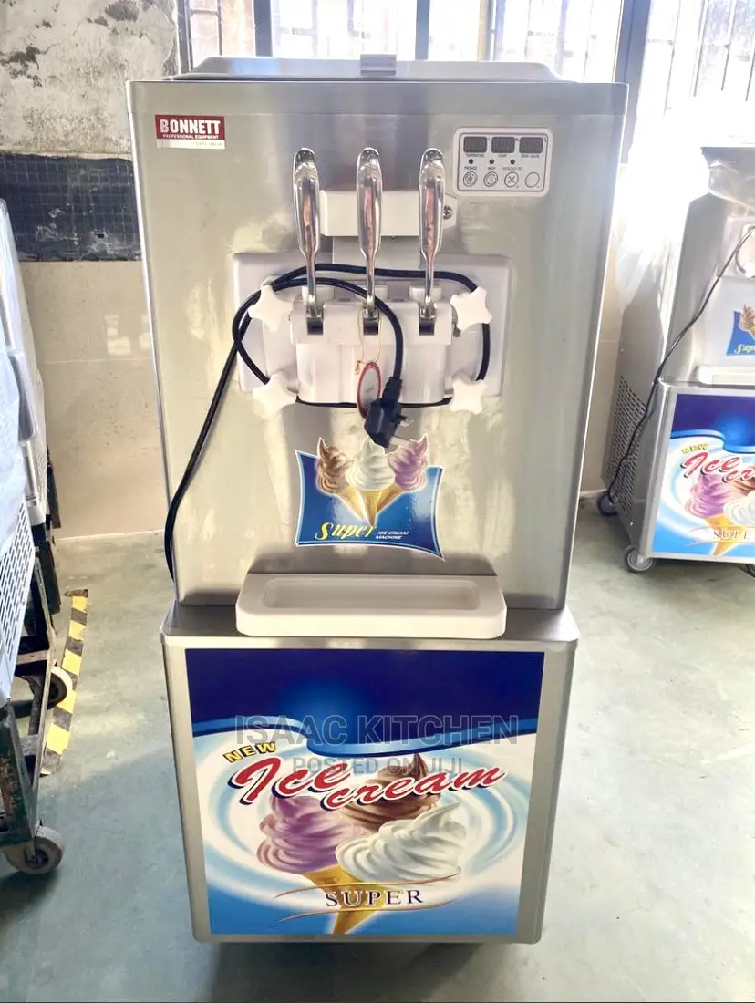 Full Stainless Standing Soft Ice Cream Machine