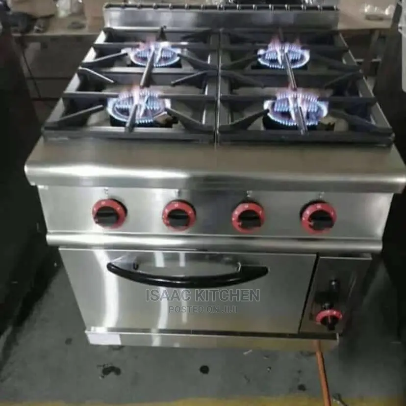 Industrial 4burner Cooker With Baking Oven