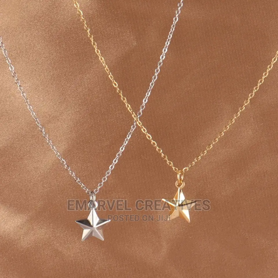 Stainless Steel Necklace for Women Cute Small Earrings Star