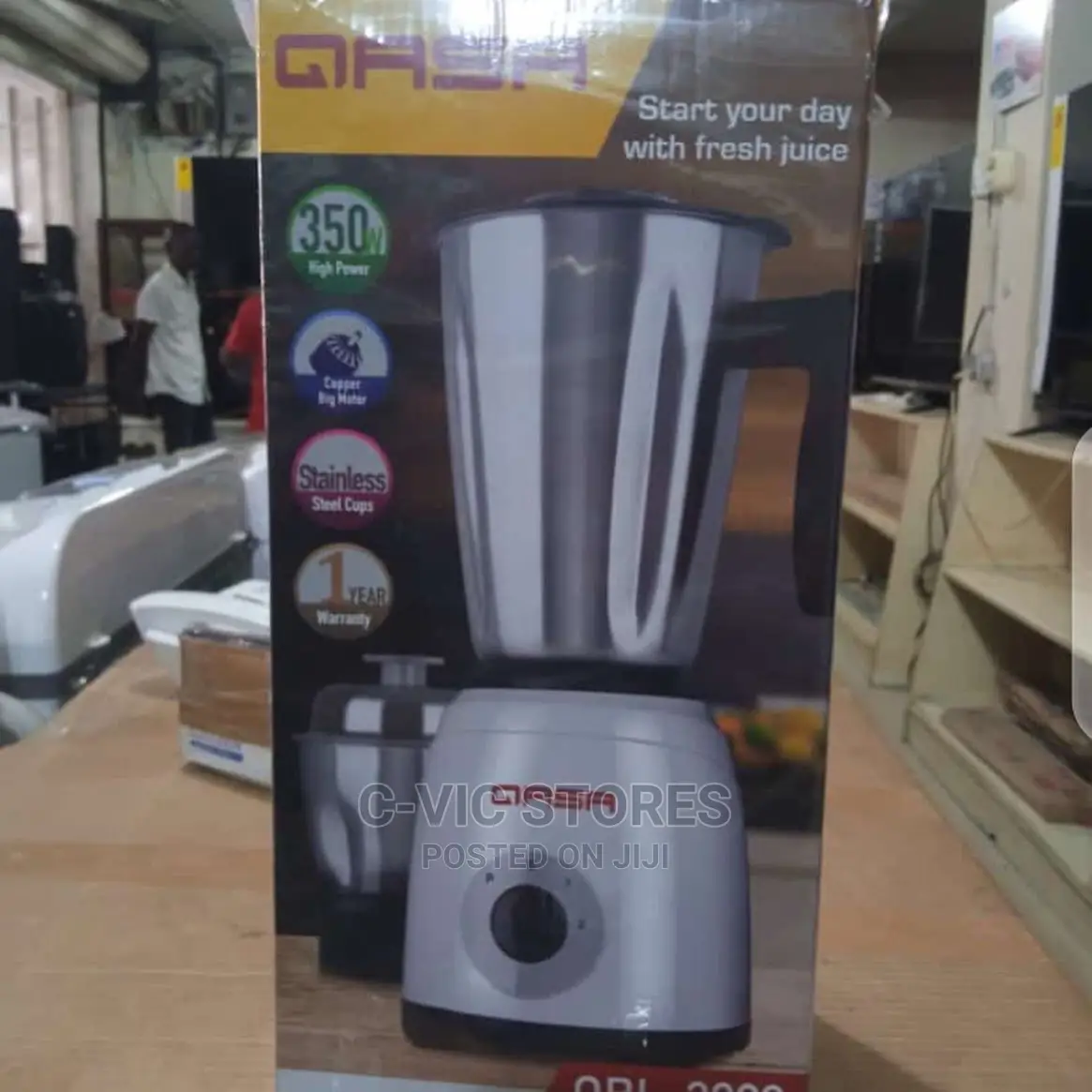 Qasa Stainless Steel Cup Blender and Grinder