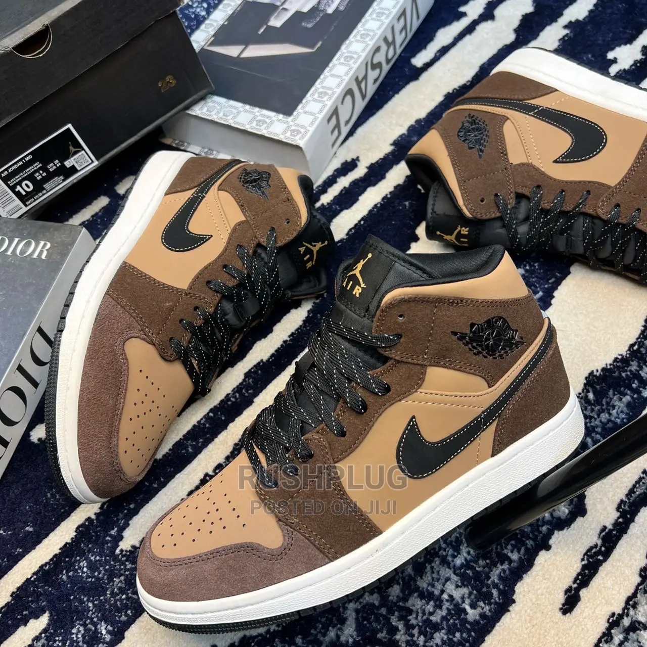 Air Jordan 1 Mid Chocolate Sneakers